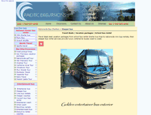 Tablet Screenshot of excursions.pacificexcursions.com